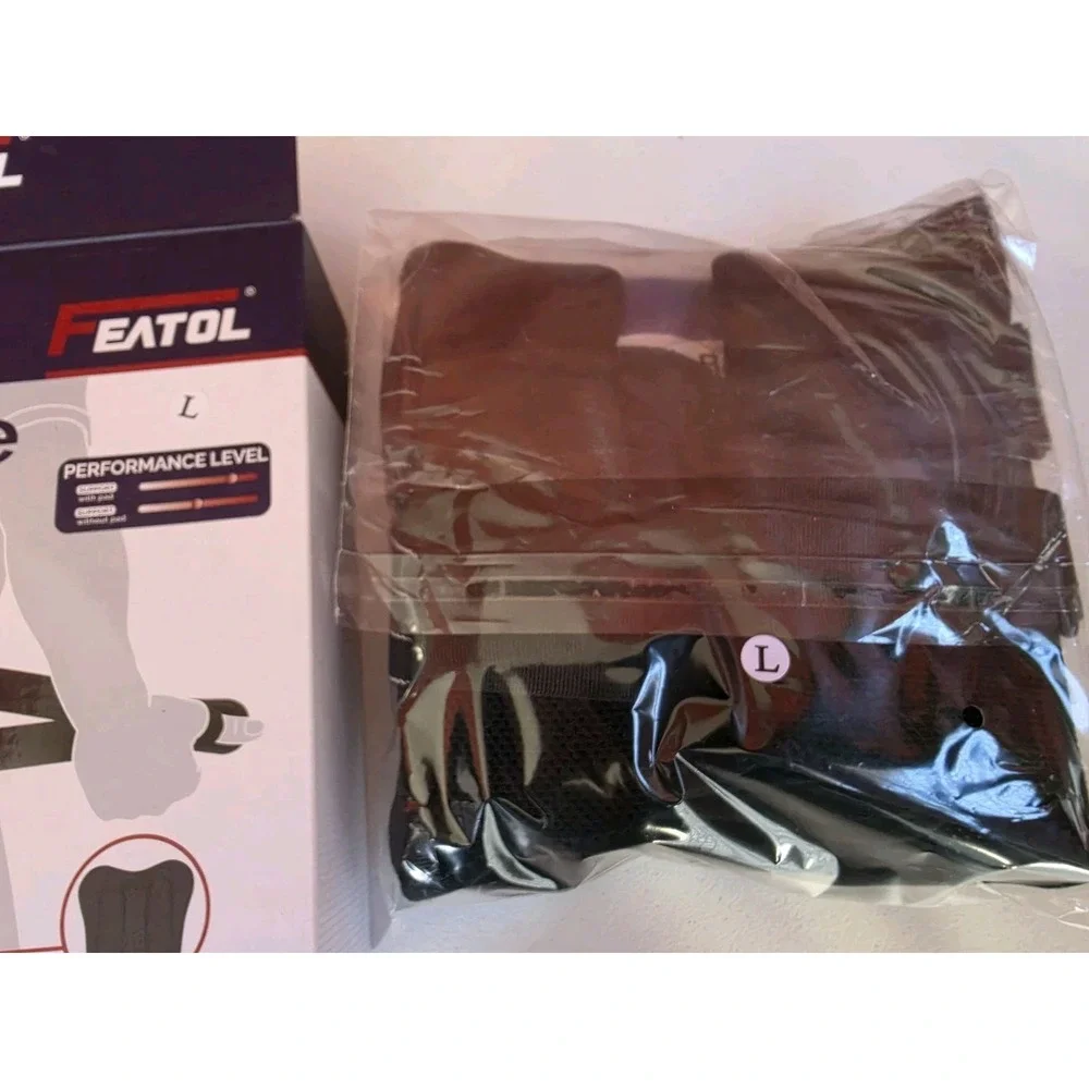 NIB New Open Box Featol Back Support Brace With Removable Pad L Large Black...